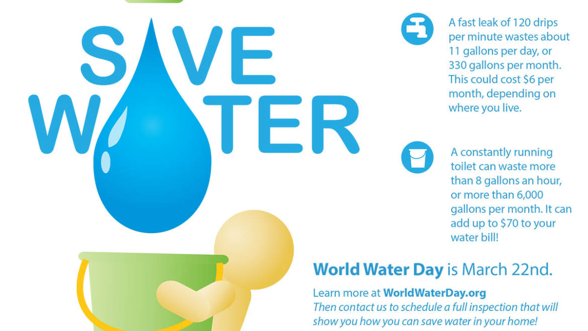 Tips for Saving Water to Celebrate World Water Day on March 22nd | Kitchener ON