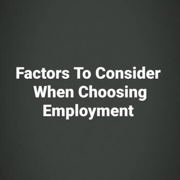 Components To Take into account When Selecting Expert Trades Employment