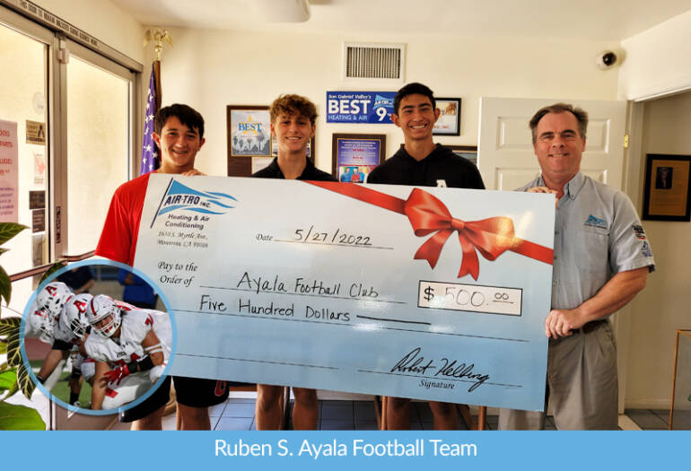 Air-Tro is Proud to Assist Ruben S. Ayala Excessive Faculty’s Soccer Group Golf Event