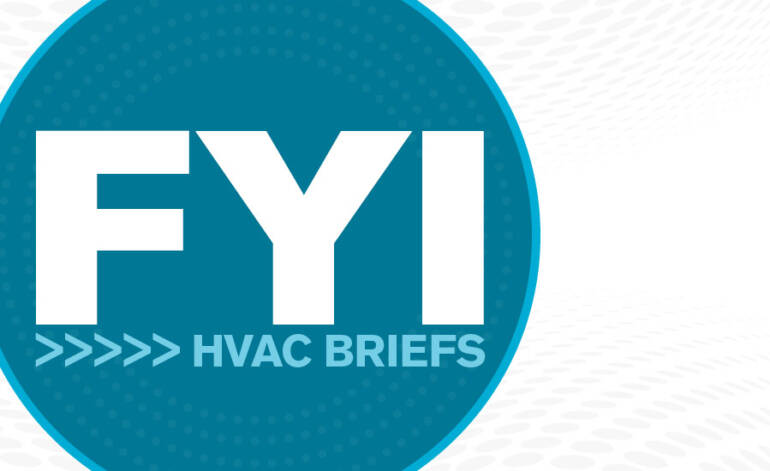 FYI: Information Briefs in HVAC – October 9, 2023