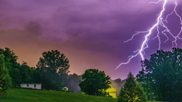 Is it OK to run your air conditioner throughout a thunderstorm?