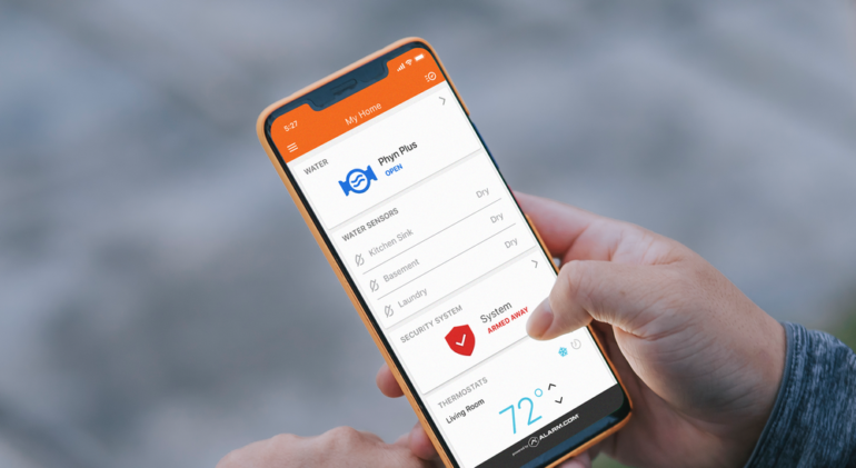Kohler, Phyn Supply Integration with Alarm.com for H2Wise Product Suite