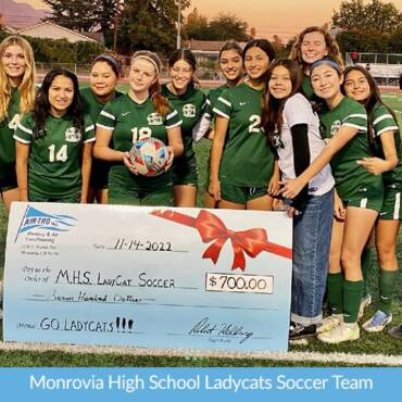 Supporting Monrovia’s Excessive Faculty Ladycats Soccer Crew