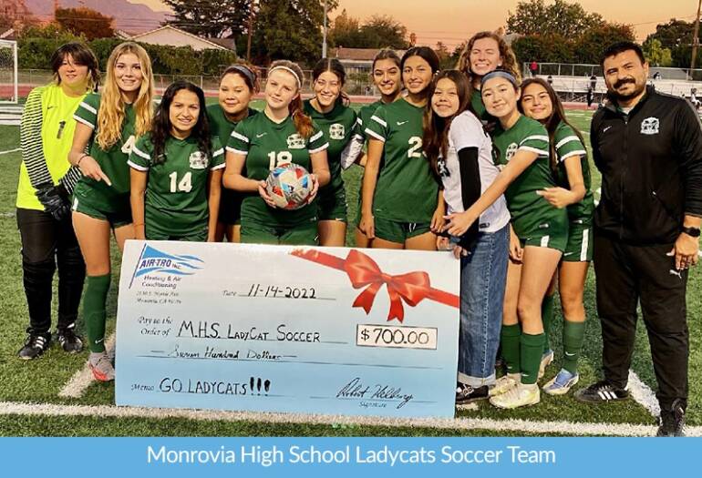 Supporting Monrovia’s Excessive Faculty Ladycats Soccer Crew