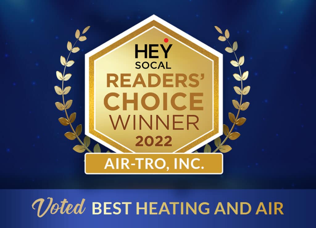 Air-Tro Voted Greatest Heating and Air Conditioning Service by Monrovia / Arcadia Weekly’s Readers’ Alternative Contest