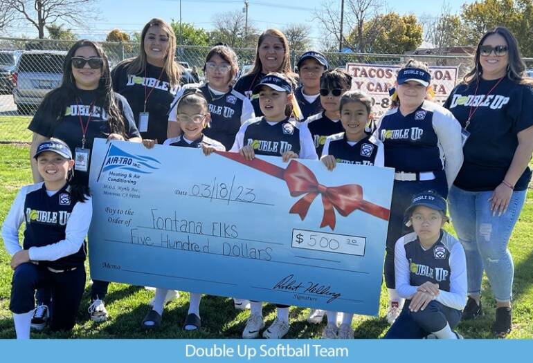 Stepping as much as Help Fontana Elks Lodge Little League