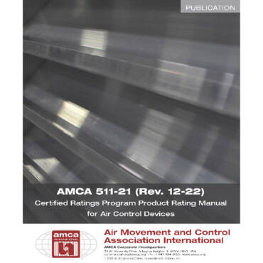 AMCA Updates Air-Management-Gadgets Ranking Publication 511