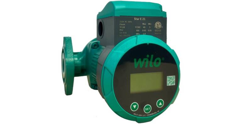 New Wilo Moist-Rotor Circulator Finest-in-Class for Saving Power