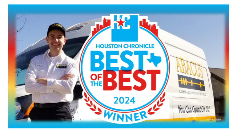 Abacus Plumbing Named Houston Chronicle’s 2024 BEST PLUMBER