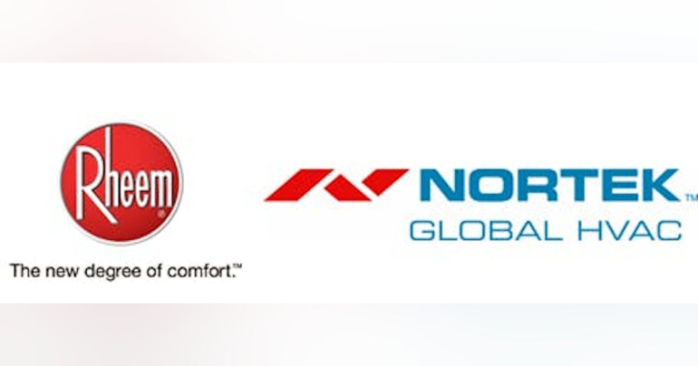 Rheem Announces Intent to Acquire Nortek Global HVAC