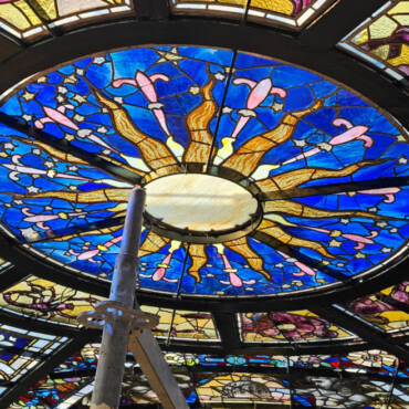 The ‘Great Window’ Stained Glass Laylight Restoration is Complete at the Missouri State Capitol