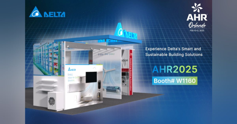 Delta’s Unified Platform of Solutions for Smart and Sustainable Buildings, DIBT, Featured at AHR Expo 2025