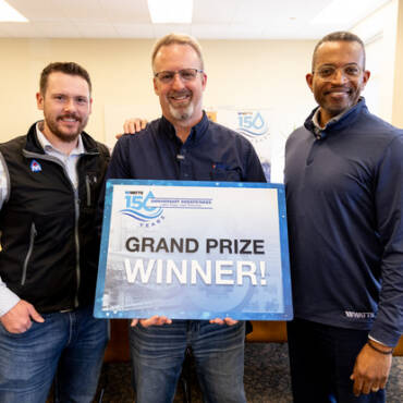 Watts Announces Grand Prize Winner of 150th Anniversary Sweepstakes