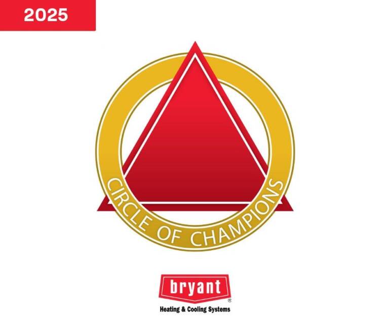 McKeon Heating, Air & Plumbing Named to Circle of Champions by Bryant Heating & Cooling Systems