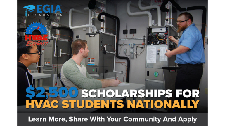 EGIA Foundation Now Accepting 2025 HVAC HERO Scholarship Applications