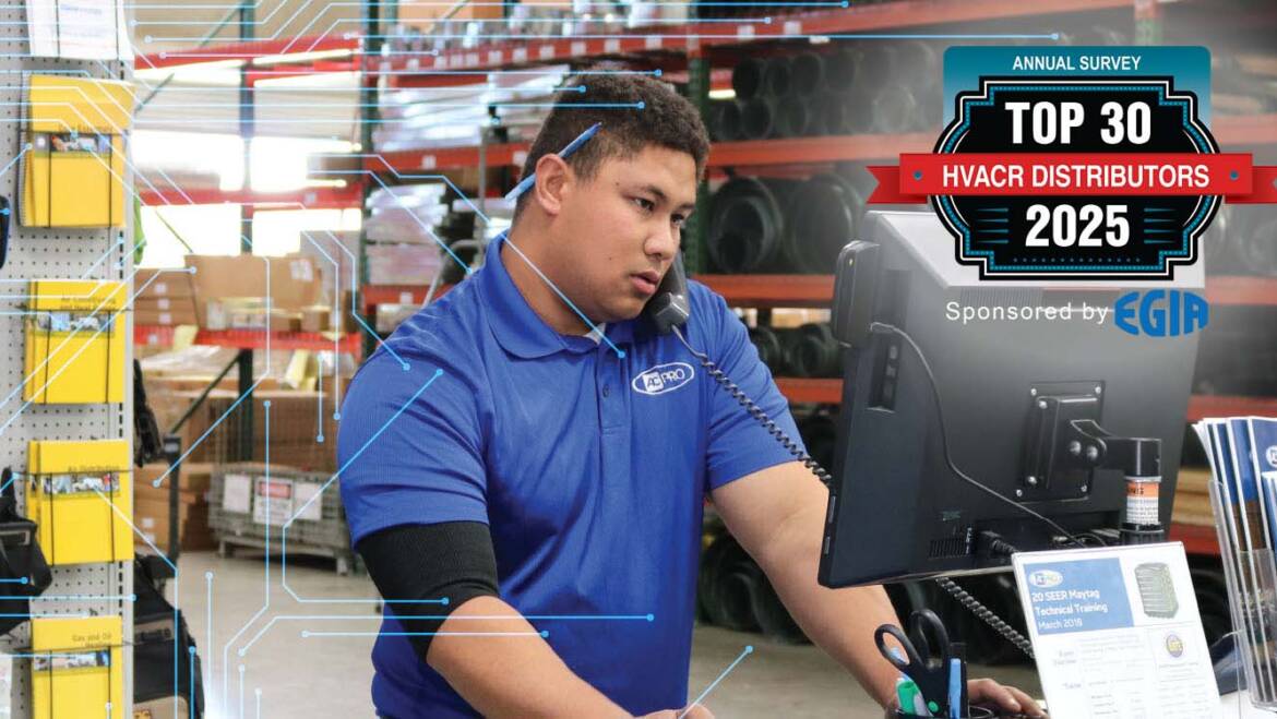 The Top 30 HVACR Distributors of 2025