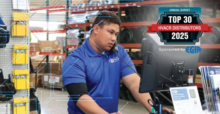 The Top 30 HVACR Distributors of 2025