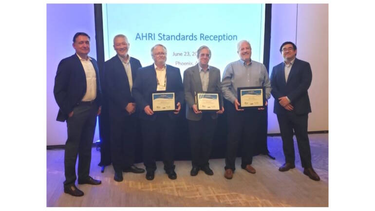 Trio honored with AHRI’s Standards Achievement Award