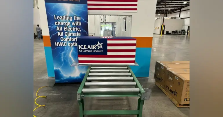 First Ice Air Heat Pump Units Roll Off the Line in Spartanburg, South Carolina