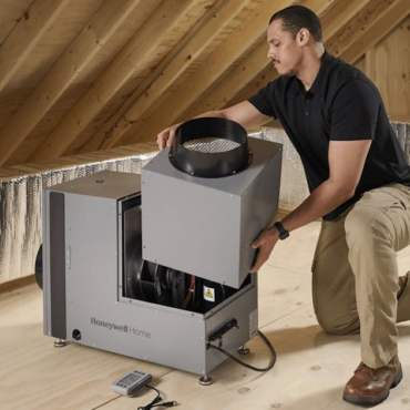 Resideo Honeywell Home Whole Home Dehumidifier Combines Dehumidification and Ventilation Control
