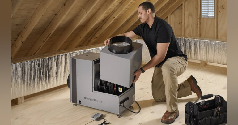 Resideo Honeywell Home Whole Home Dehumidifier Combines Dehumidification and Ventilation Control