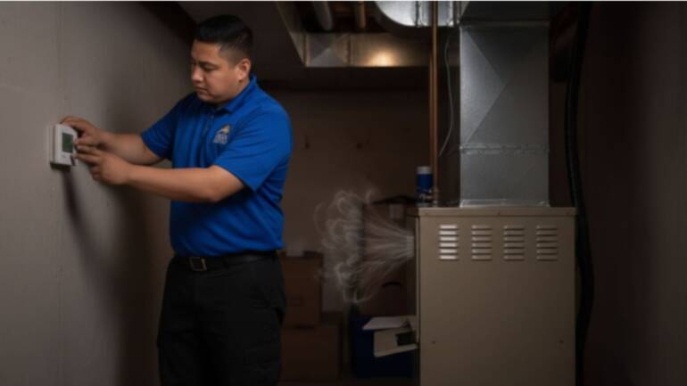 Why is my furnace blower continuously running?