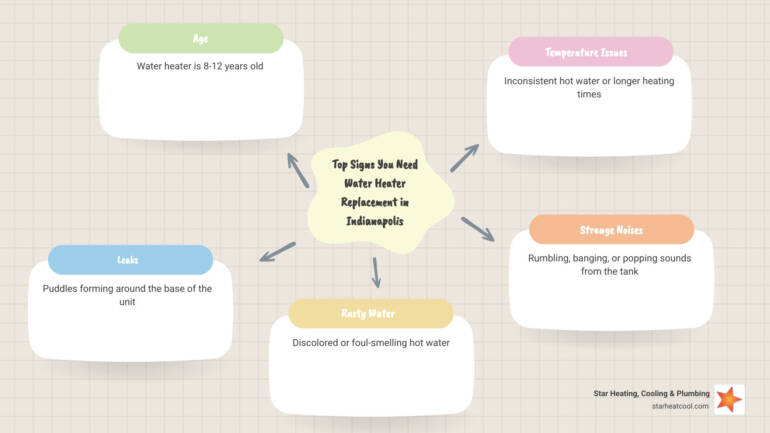 Water Heater Replacement Indianapolis IN: Top 3 Crucial Signs