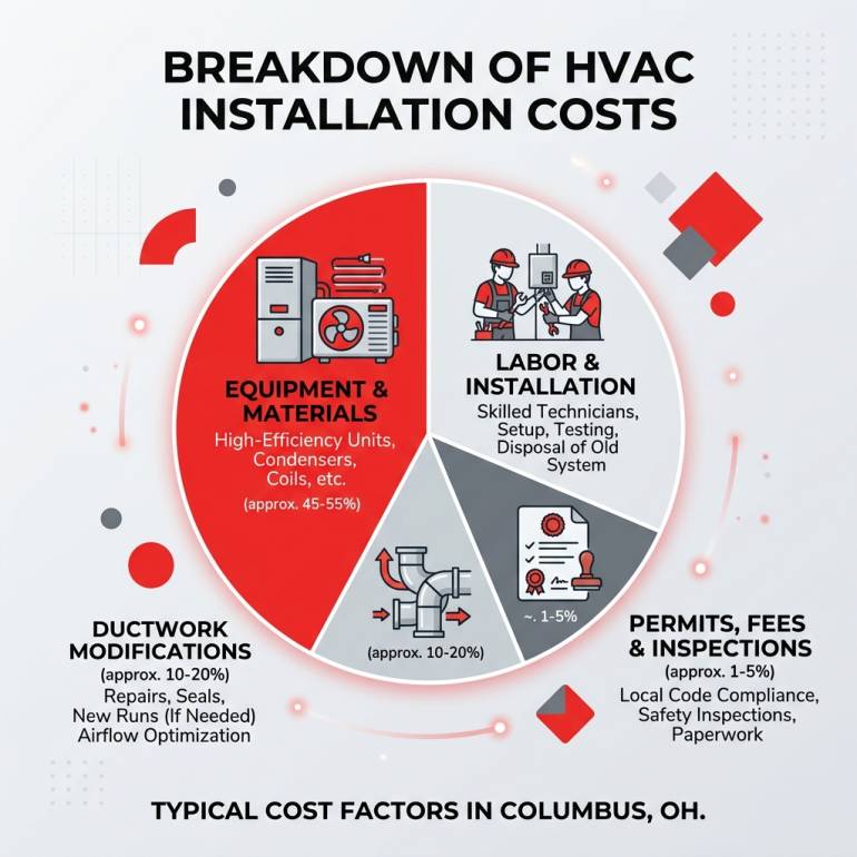 Cost for New HVAC System Installed in 2026