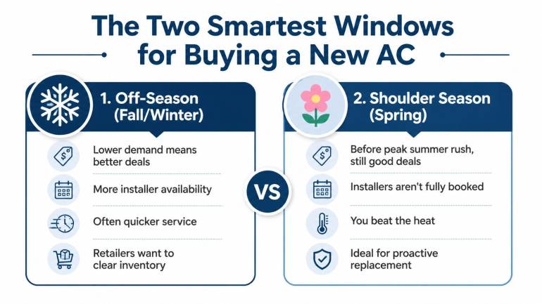 Best Time to Buy AC: A Phoenix Homeowner’s Guide
