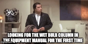 Reading the Wet Bulb Column on Your AC Capacity Chart