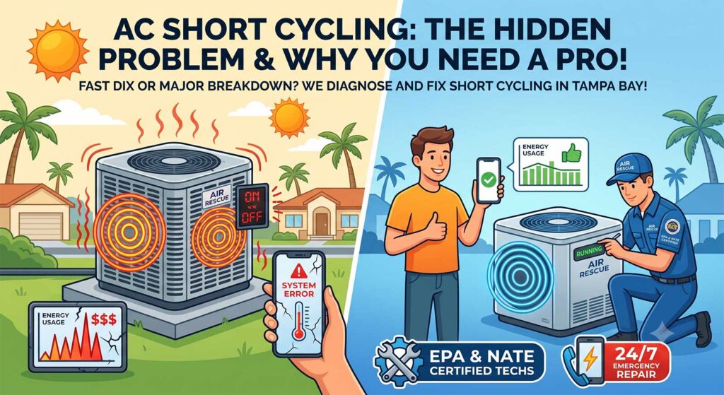 Short cycling AC: Causes and Prevention tips