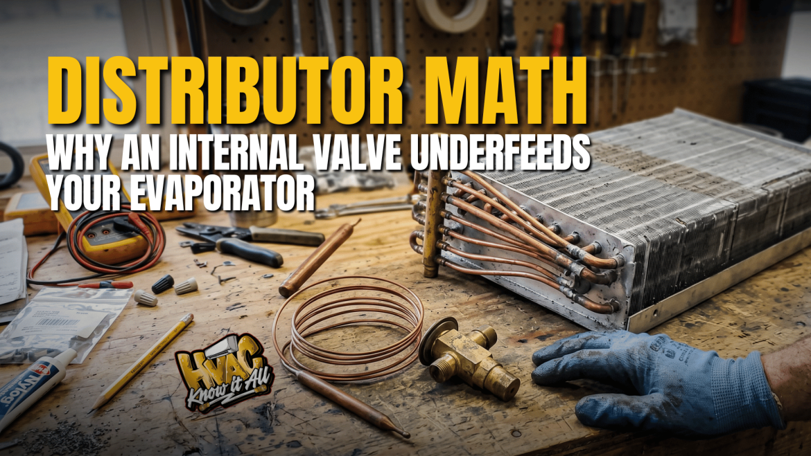 Distributor Math: Why an Internal Valve Underfeeds Your Evaporator