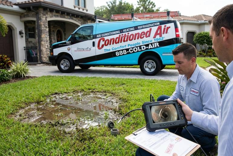 High Water Bills? Wet Spots in the Yard? Signs You May Need a Drain Line Clearing