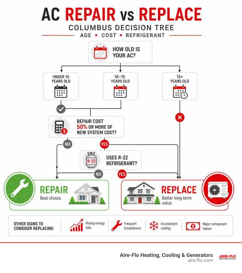 AC Repair vs Replace Columbus: Smart Decision Guide