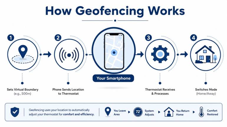 Smart Thermostat Geofencing for Mesa Homes