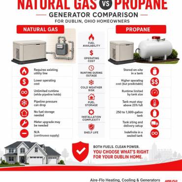 Natural Gas vs Propane Generator Dublin: Ultimate Guide