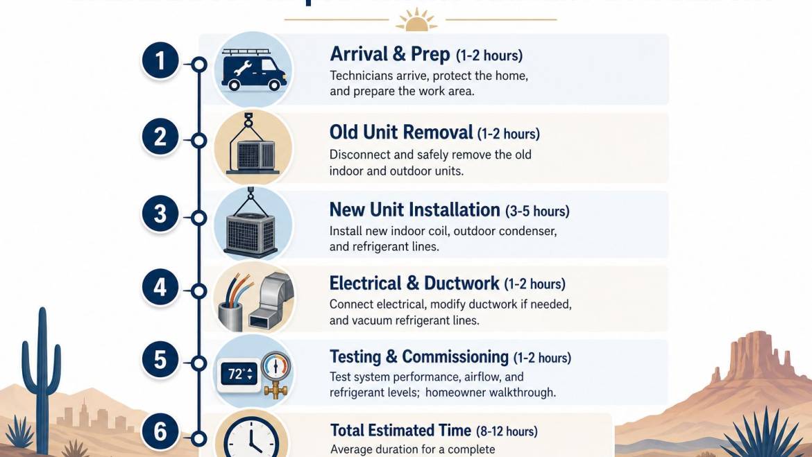 How Long Does AC Replacement Take in Arizona