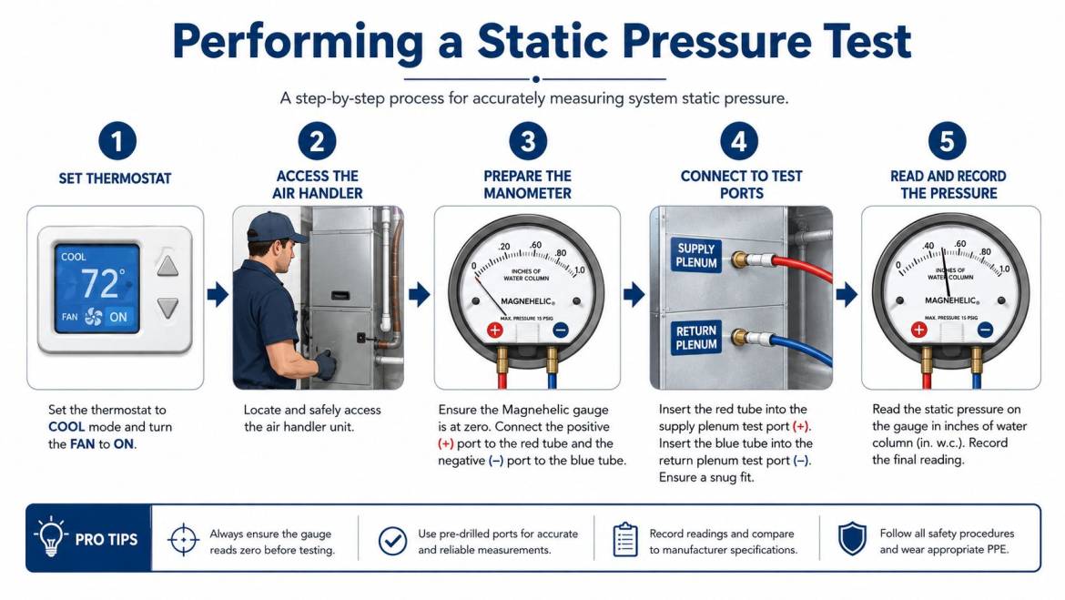 HVAC Static Pressure Testing for Mesa Homes