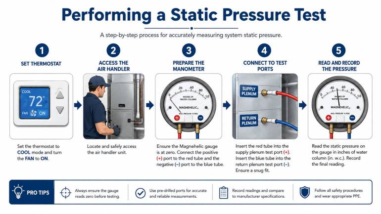 HVAC Static Pressure Testing for Mesa Homes