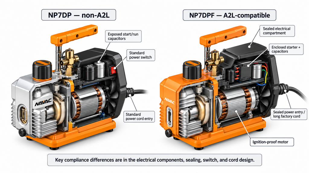 Why Your Vacuum Pump Needs a New Motor for A2L Refrigerants