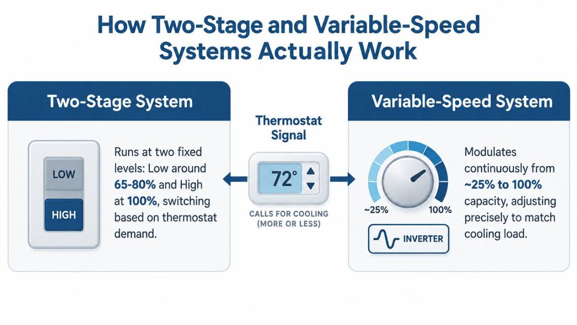 Variable Speed vs Two Stage AC in Arizona: A Guide