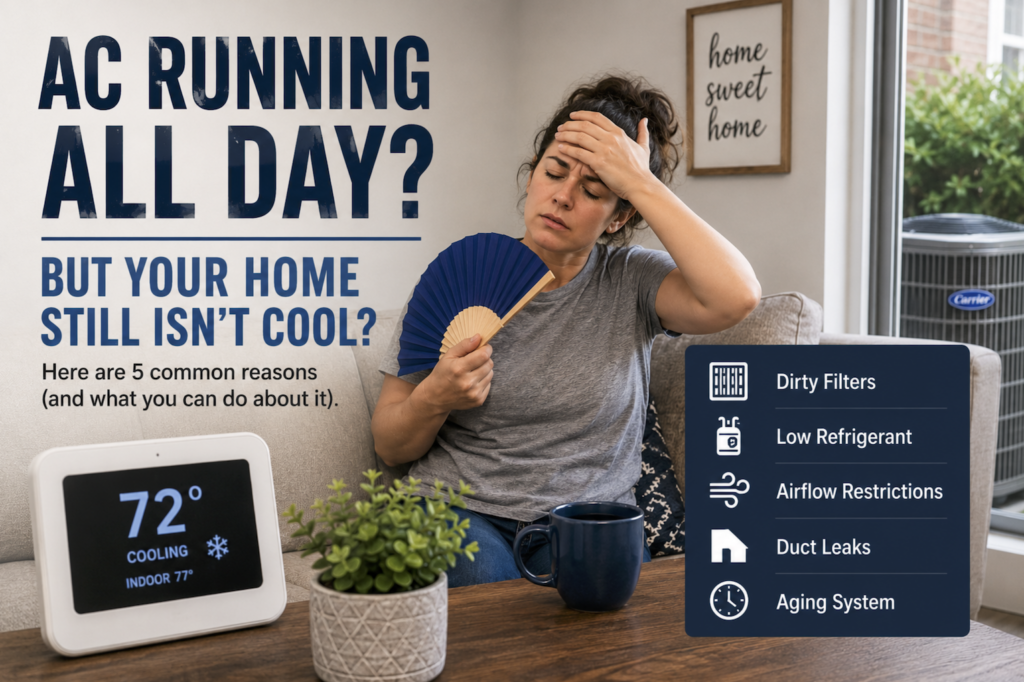 AC Running All Day? 5 Reasons Your Home Still Isn’t Cool